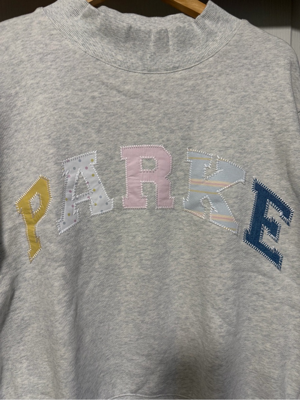 Parke Birthday Patchwork Heritage Mockneck - S/M - Picture 3 of 5